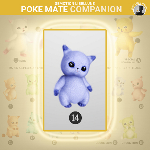 SEmotion Libellune Poke Mate Companion COMMON 14
