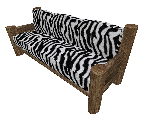 Atheria Designs Zebra Print Couch