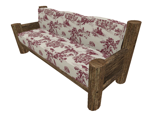 Atheria Designs Country Living Print Couch