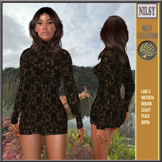 LACE KNIT DRESS