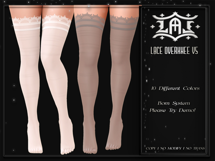 LAL-Lace Stocking V6 Only Bom-Tintable
