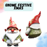 "MB" Gnome festive xmas