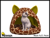 Second Life Marketplace - Meshuga Bicolor Cat & Giraffe Bed FULL PERM MESH