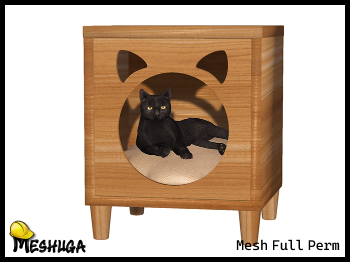 Meshuga Kitten Pet Bed & Cat FULL PERM MESH