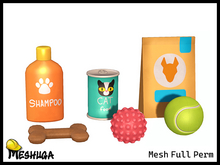 Meshuga Pet Props Pack FULL PERM MESH