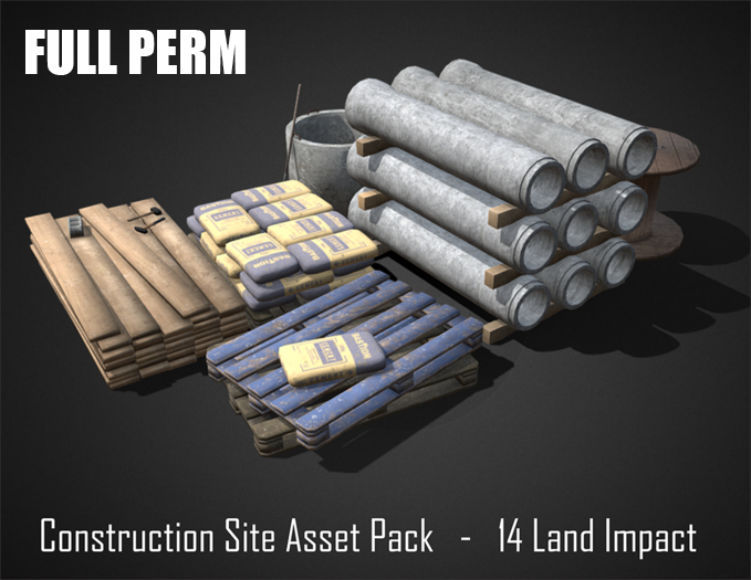 Construction Site  Asset  Pack FULL PERM