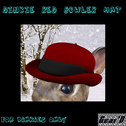 Gear'D Red BOWLER HAT