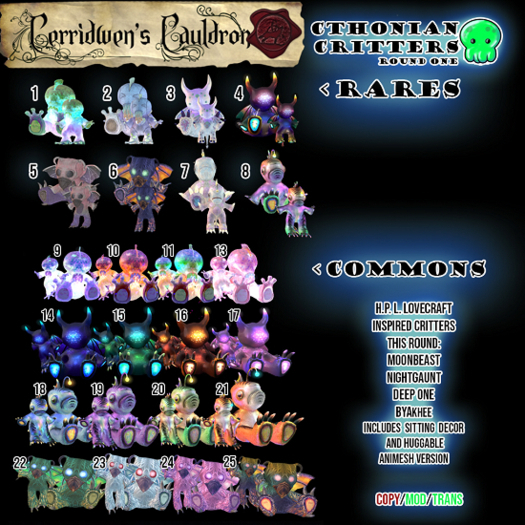 [CC] Deep One, Huggable Animesh-  Blue COMMON