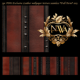 5pc PBR Exclusive Leather wallpaper texture seamless *Full Perm* 003