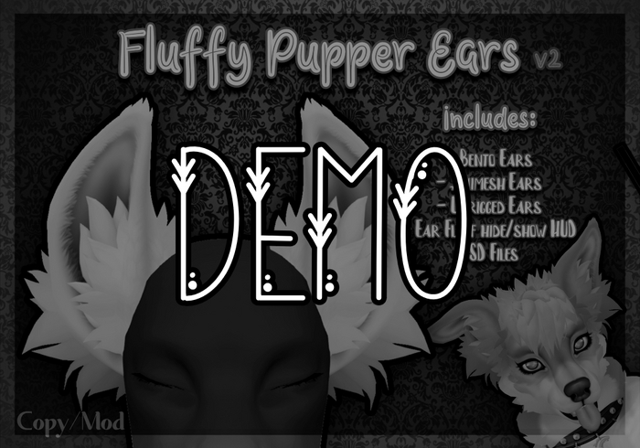[FH] Fluffy Pupper Ears v2 - DEMO
