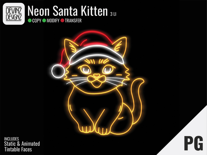 Neon - Santa Kitten
