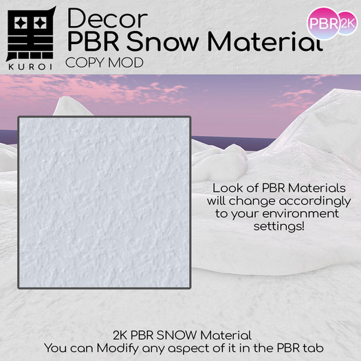Kuroi - PBR Snow Material