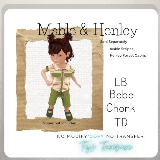 {TT} Mable Stripes Outfit- Packaged