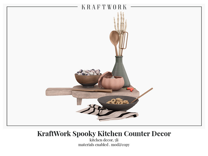 KraftWork Spooky Kitchen Counter Decor (Add Me)