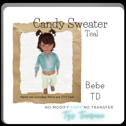 {TT} Candy Sweater  Teal