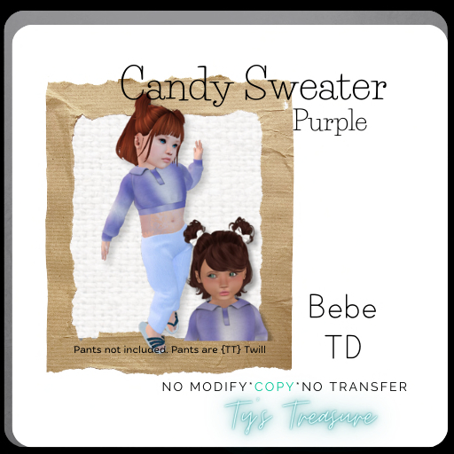 {TT} Candy Sweater  Purple
