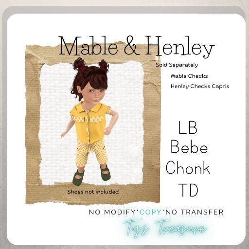 {TT} Mable Checks Outfit - Packaged