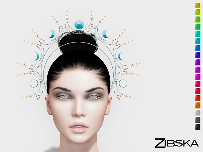 Zibska ~ Celeste color change halo of stars and moons
