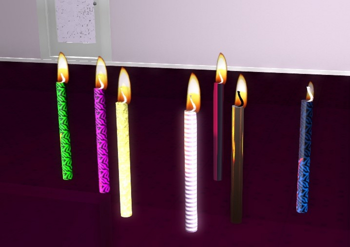 Birthday candles - 1 prim each