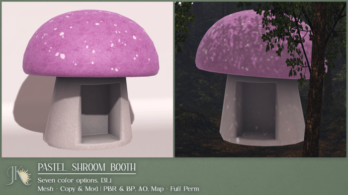 (JK) Pastel Shroom Booth