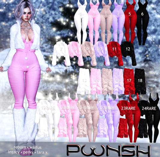 23. POONSH JENNA OUTFIT RED RARE