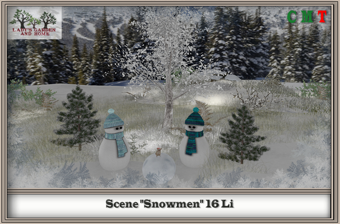 Lady's Garden - Scene "Snowmen" 16 Li