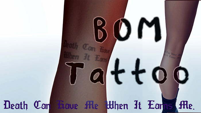 Death can have me tattoo