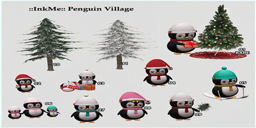 01 ::InkMe:: Penguin Village RARE