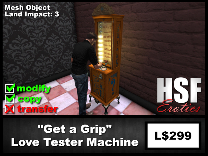 "Get a Grip" Love Tester Machine