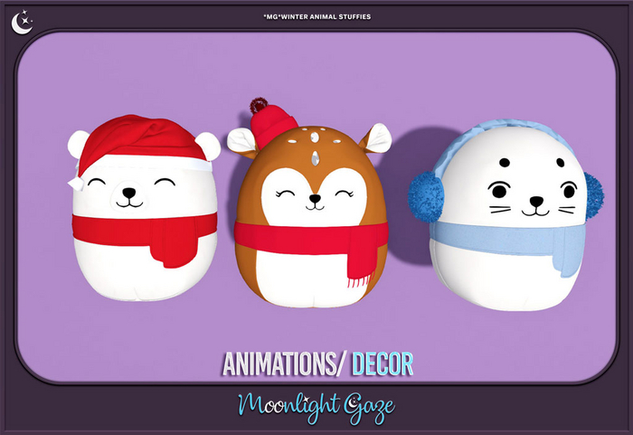 *MG* Winter Animal Stuffies (Add)