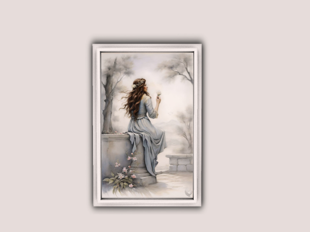 Frame Girl In White Dress ((2))