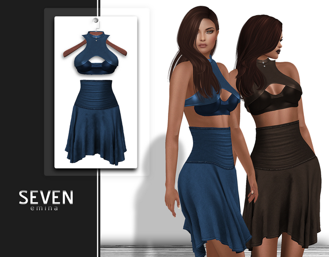 SEVEN - EMINA mesh OUTFIT (blue)