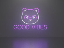 Good vibes 2 neon sign Full Permission