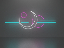Moon 2 neon sign Full Permission