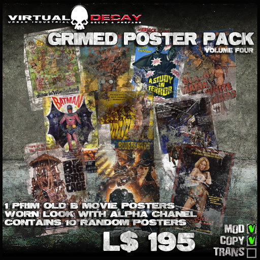 -Virtual Decay-  Grimed Poster Pack 04