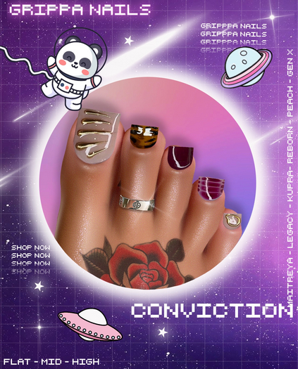 Grippa Pedi:: Conviction Set