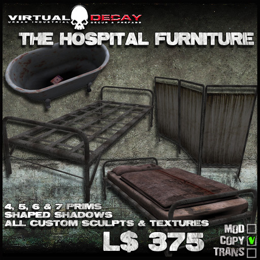 -Virtual Decay- The Hospital Furniture Set 