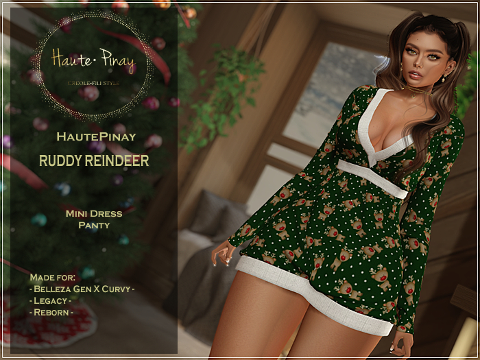 = HOLIDAY FASHIONS = VIOLETA - RUDDY REINDEER