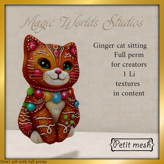 MW ginger cat sitting