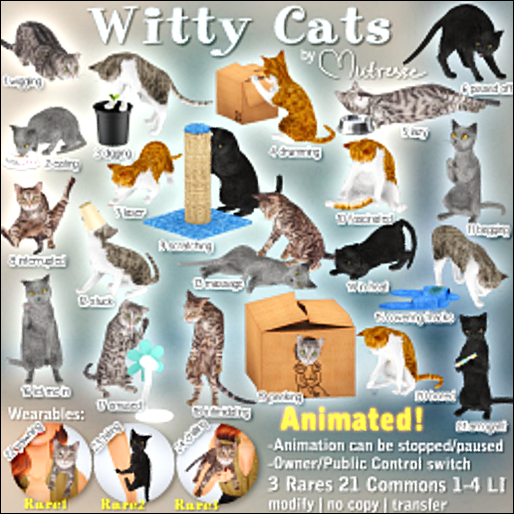 24-Mutresse-Chilling (wear)-Witty Cats RARE