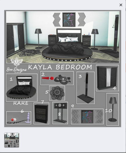 01 Bee Designs - Kayla Bedroom RARE
