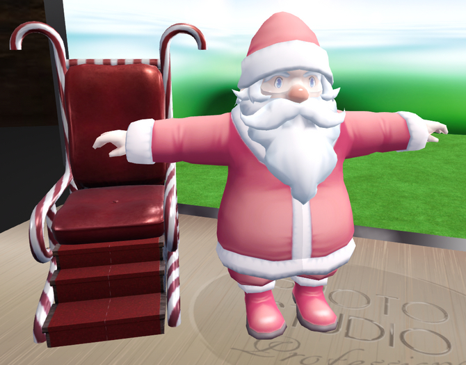 Second Life Marketplace - FP Santa kit mesh avatar PBR Santa seat xmas ...