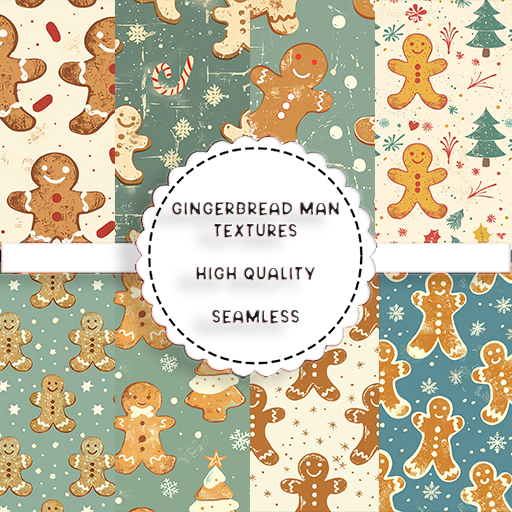 SATO -  Gingerbread man - Seamless Textures