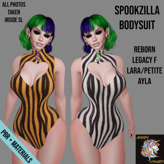 Angry Unicorn - Spookzilla Bodysuit