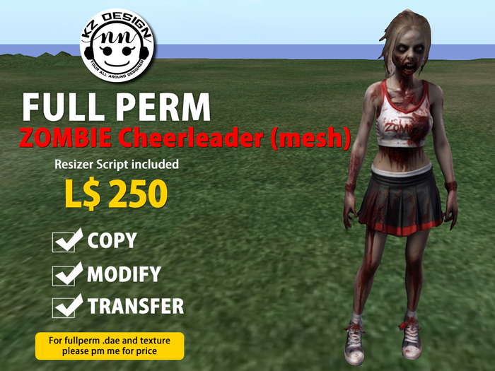 (Boxed) KZ Fullperm Zombie Cheerleader