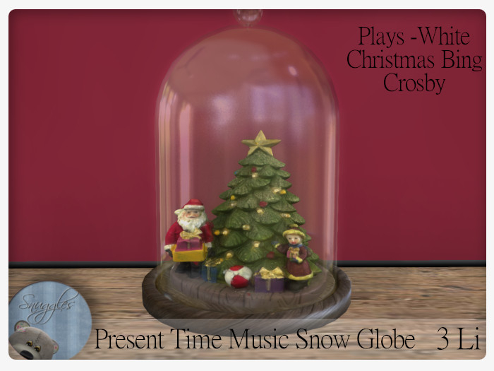 Present Time Music Snow Globe [transfer] By Snuggles 