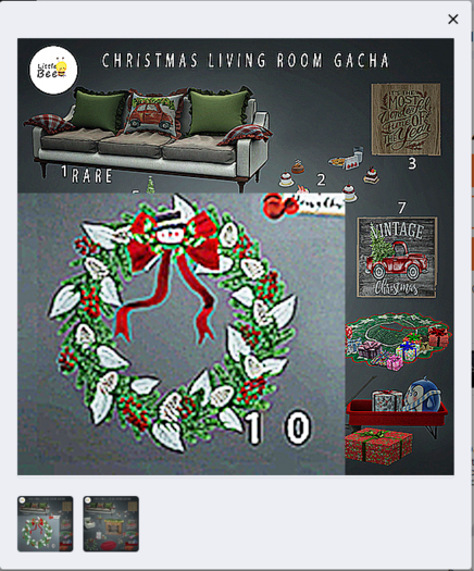 Little Bee Christmas Living Room gacha 10
