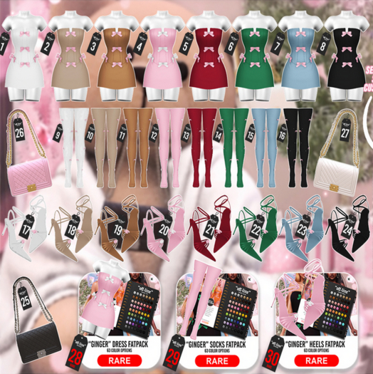 28. "Off-Line" x "Ginger" Set / Fatpack / Lara X / RARE