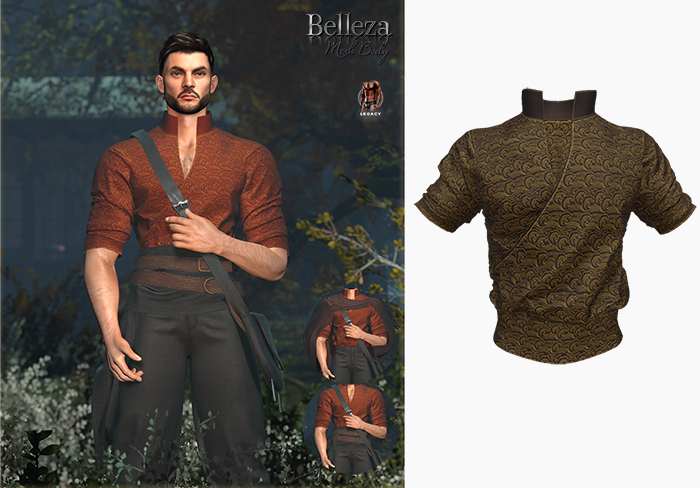 (Stitched) Nao Embroidery Tunic - Brown