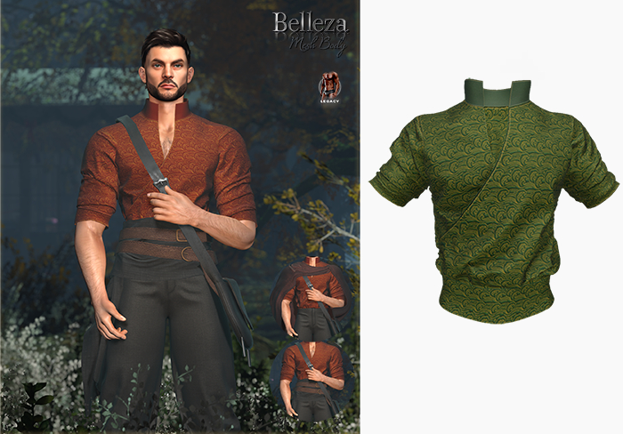 (Stitched) Nao Embroidery Tunic - Green